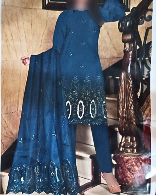 Zainab Collection – 3 Piece Embroidered Unstitched Suit