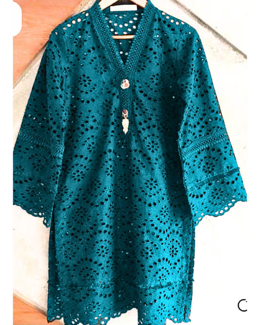 Classic Chicken Kari & Boring Embroidered 3-Piece Unstitched Suit – Elegant & Timeless